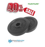 Sport Discos de pesas Tunturi - Pesas con mancuernas - 2 x 2,50 kg