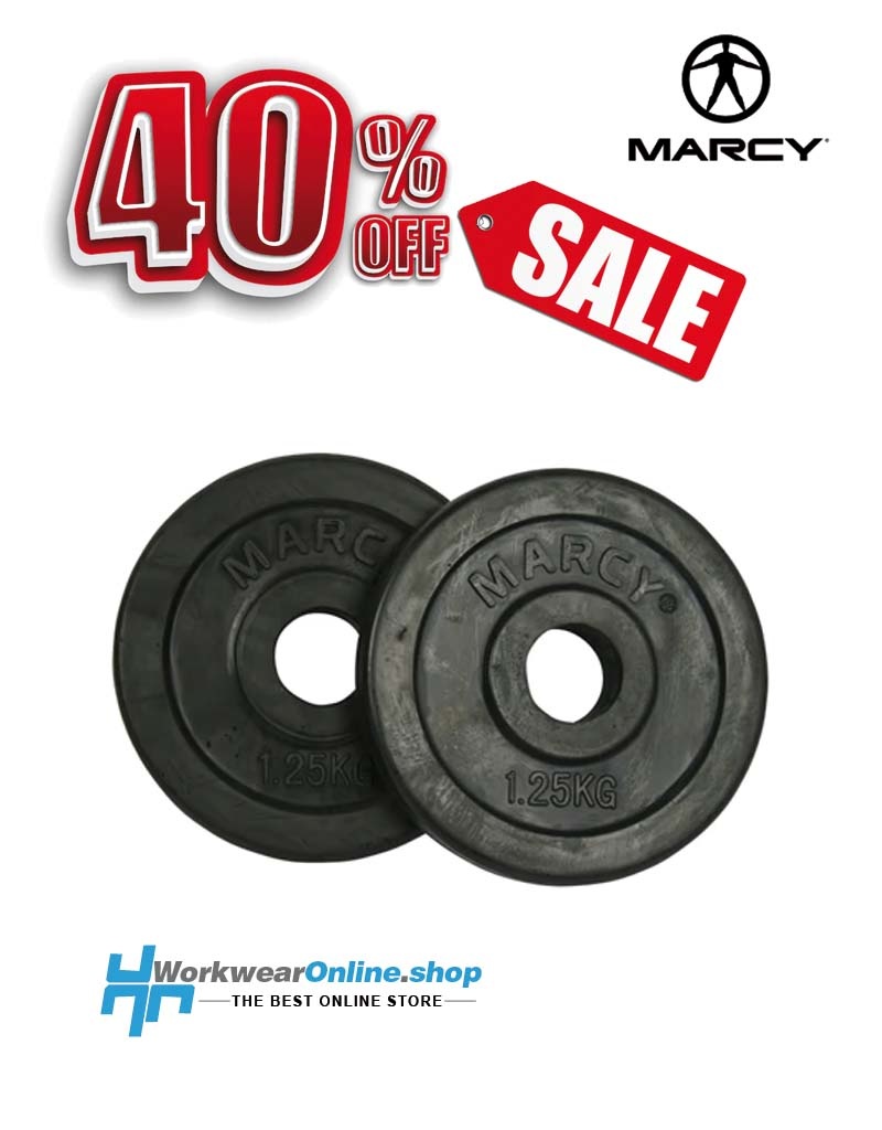 Sport Marcy Plaques en caoutchouc 2x 1,25 kg