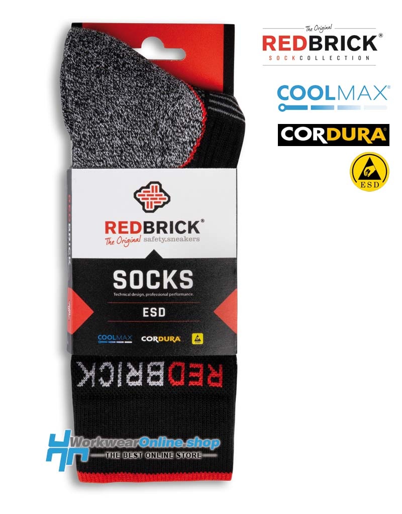 RedBrick Safety Sneakers Calcetines ESD Redbrick - [6 pares]