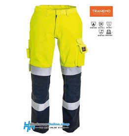 Tranemo Workwear Tranemo Workwear 5024-88 Cantex Weld Stretch Pantalones de riel de alta visibilidad