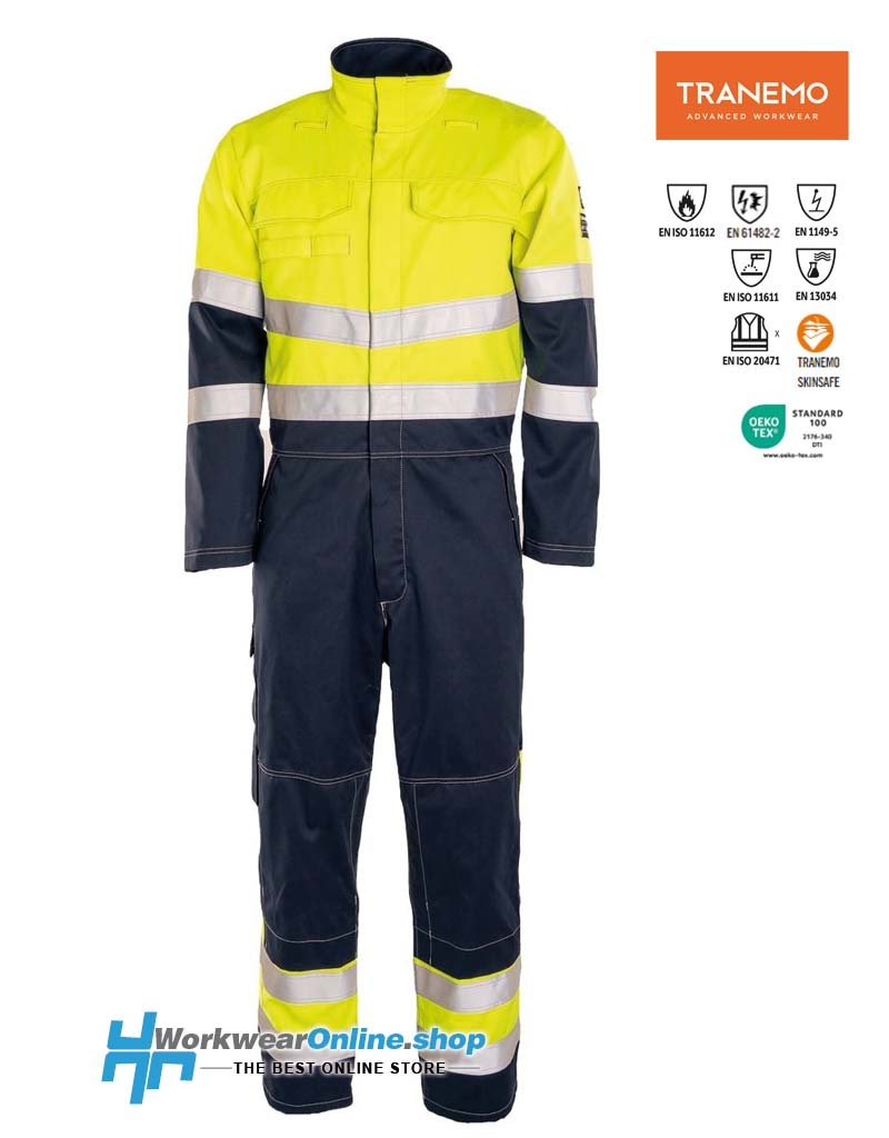 Tranemo Workwear Tranemo Workwear 5010-88 Cantex Weld Stretch Combinaison haute visibilité