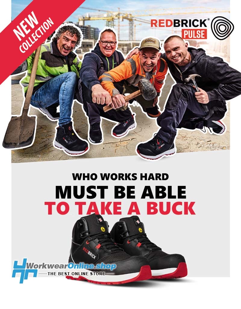 RedBrick Safety Sneakers Redbrick Pulse Black Boot S7S