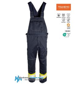 Tranemo Workwear Tranemo Workwear 5740-88 Cantex Weld Stretch Visible Dungarees