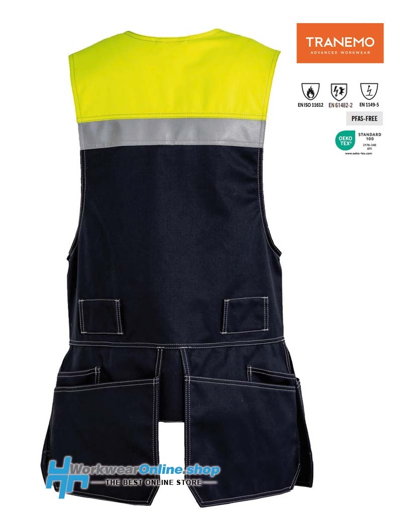 Tranemo Workwear Tranemo Workwear 5761-88 Cantex Weld Stretch Sichtbare Werkzeugweste