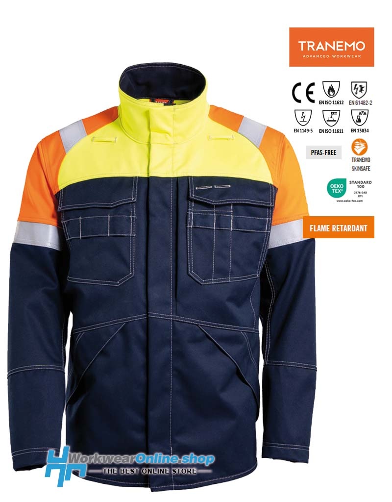Tranemo Workwear Tranemo Workwear 6730-88 Cantex Weld Stretch 3 Visible Work Jacket