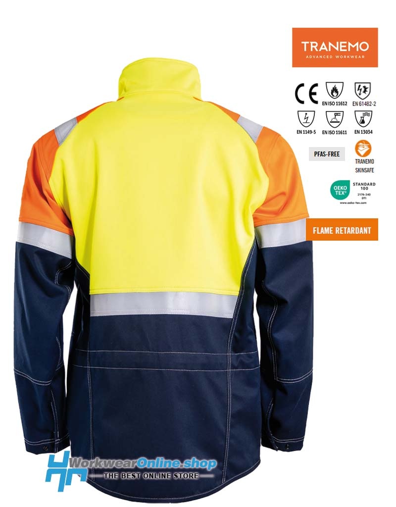 Tranemo Workwear Tranemo Workwear 6730-88 Cantex Weld Stretch 3 Visible Work Jacket