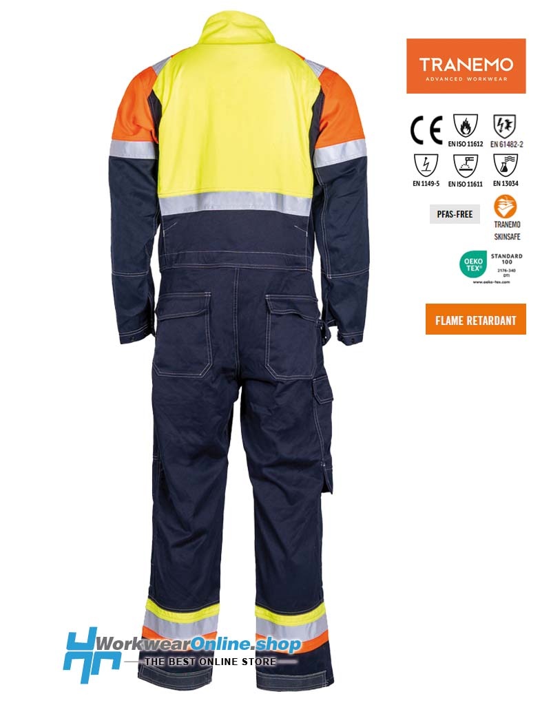 Tranemo Workwear Tranemo Workwear 6710-88 Cantex Weld Stretch 3 Overol visible