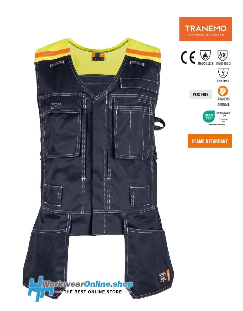Tranemo Workwear Tranemo Workwear 6761-88 Gilet à outils visible Cantex Weld Stretch 3