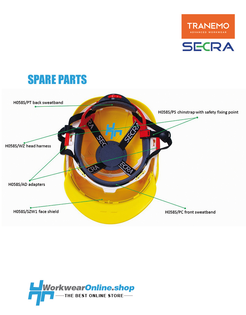 Secra Veiligheidshelmen Bandeau anti-transpiration Secra à l'arrière