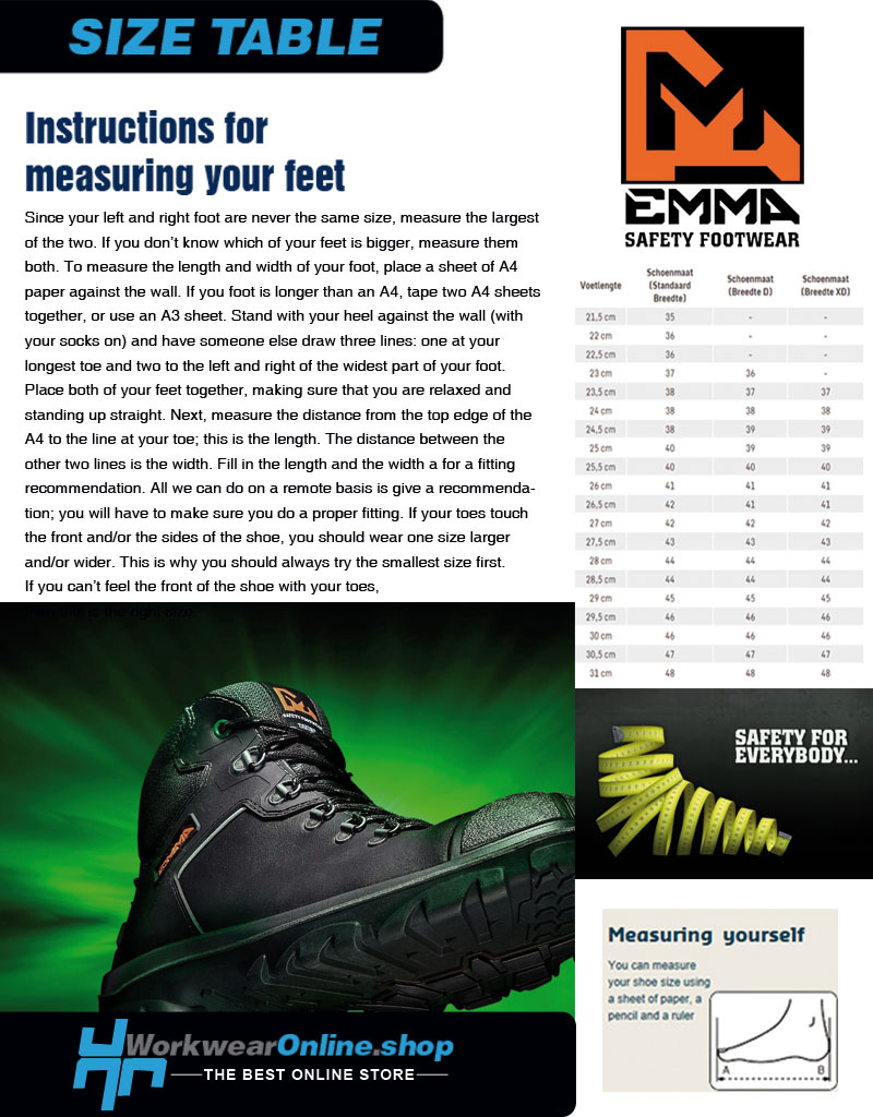 Emma Safety Footwear Emma Safety Shoe Amazone