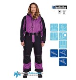 Lyngsøe Rainwear  Lyngsoe Dames Winteroverall LR3033 Paars/Zwart