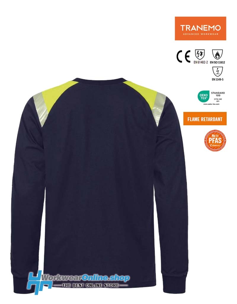 Tranemo Workwear Tranemo Workwear 6372-89 FR T-shirt haute visibilité manches longues