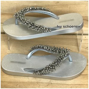 Slipper FRINGE - Zilver