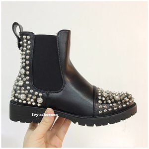  Boots GUIDO - Zwart /Zilver