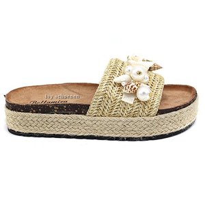 Slippers JUNIUS - Beige