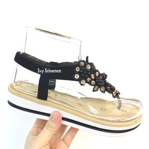 Slippers CALEB - Zwart