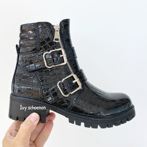  Boots AAREND CROCO SHINE- Zwart