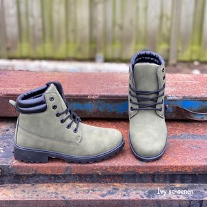 Boots JOELLE - Groen/Zwart