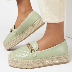 Espadrilles JENINE - Mint Groen