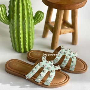 Slipper CURAÇAO - Groen 28 t/m 36