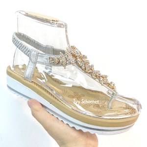 Slippers AVERY - Zilver