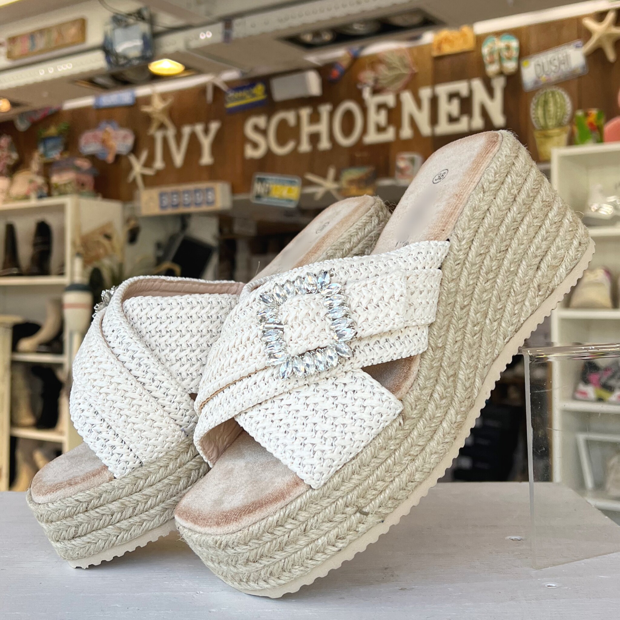 Sleehak VALENTINA - Beige - Ivyschoenen