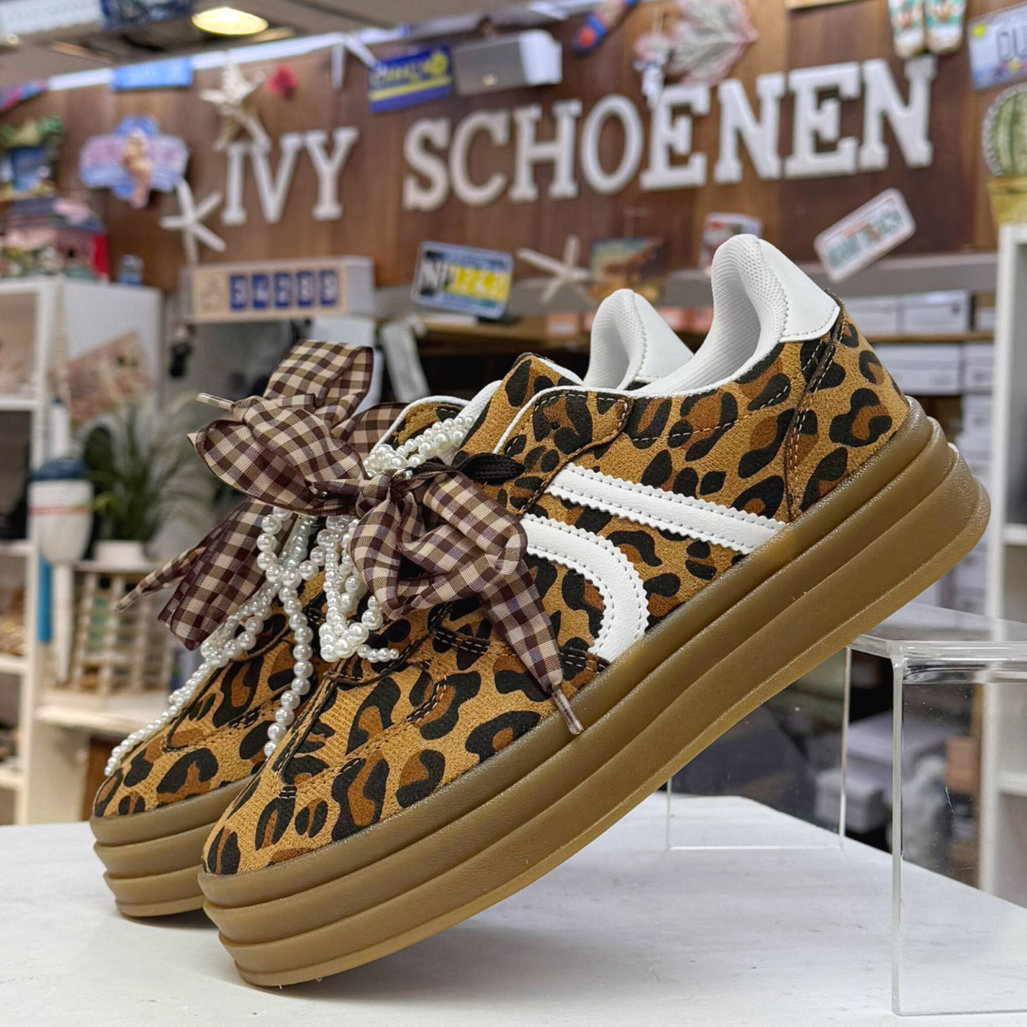 Sneaker AVISTON - Panter - Ivyschoenen