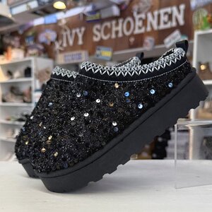 Warme sloffen BRANDEM - Zwart/Zwart