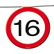 Slingers 16 Jaar Verkeersbord 12m Slingers 16 Jaar Verkeersbord 12m