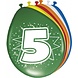 Ballonnen 5 Jaar 30cm 8st Ballonnen 5 Jaar 30cm 8st