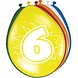 Ballonnen 6 Jaar 30cm 8st Ballonnen 6 Jaar 30cm 8st