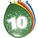 Ballonnen 10 Jaar 30cm 8st Ballonnen 10 Jaar 30cm 8st