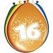Ballonnen 16 Jaar 30cm 8st Ballonnen 16 Jaar 30cm 8st