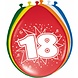 Ballonnen 18 Jaar 30cm 8st Ballonnen 18 Jaar 30cm 8st