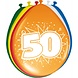 Ballonnen 50 Jaar 30cm 8st Ballonnen 50 Jaar 30cm 8st