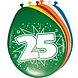 Ballonnen 25 Jaar 30cm 8st Ballonnen 25 Jaar 30cm 8st
