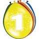 Ballonnen 1 Jaar 30cm 8st Ballonnen 1 Jaar 30cm 8st