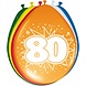 Ballonnen 80 Jaar 30cm 8st Ballonnen 80 Jaar 30cm 8st