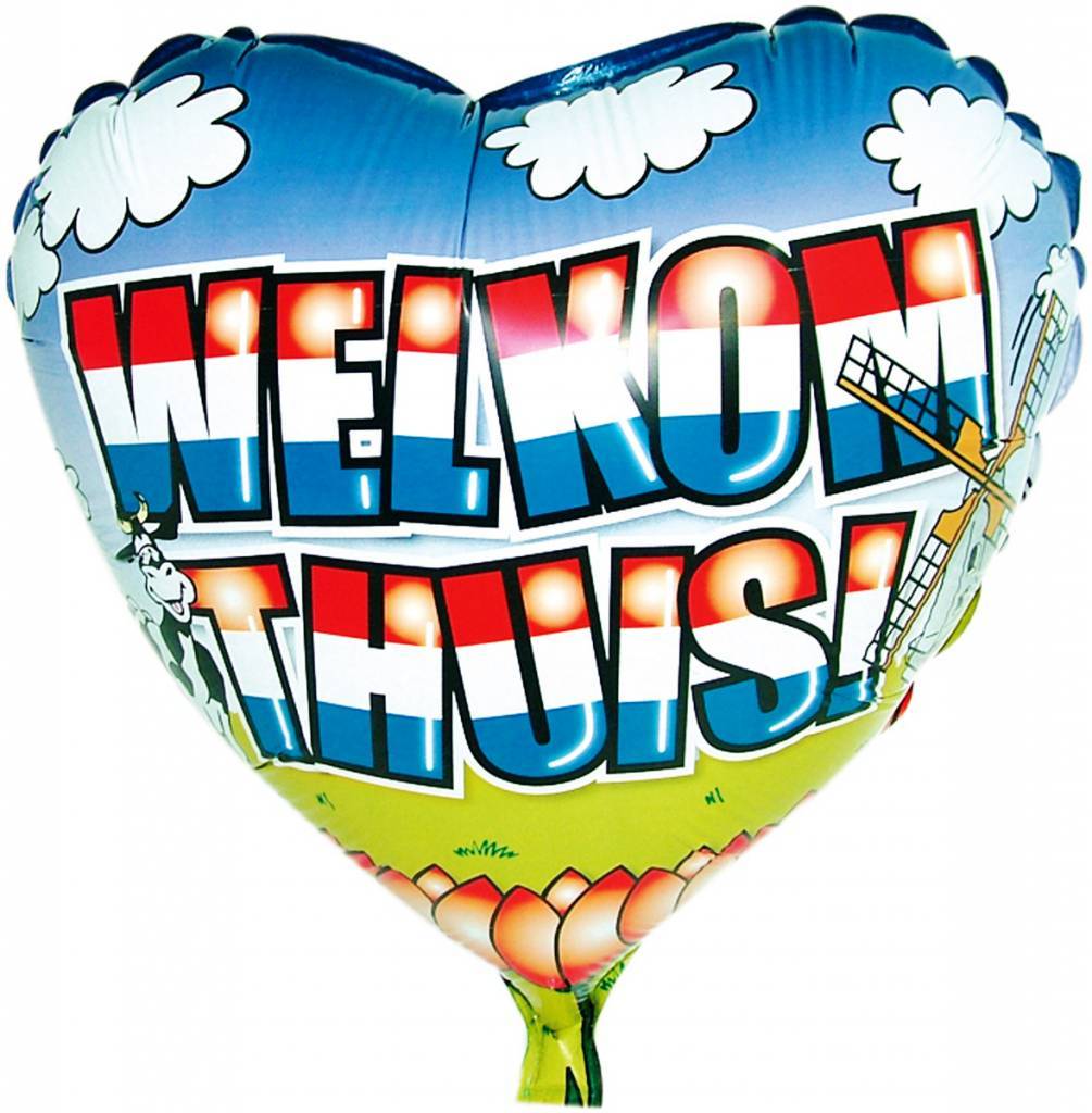 Helium Ballon Welkom 74cm leeg