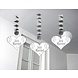 Hangdecoratie Just Married 75cm 3st Hangdecoratie Just Married 75cm 3st