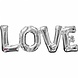 Folie Ballon Love Zilver 63cm Folie Ballon Love Zilver 63cm