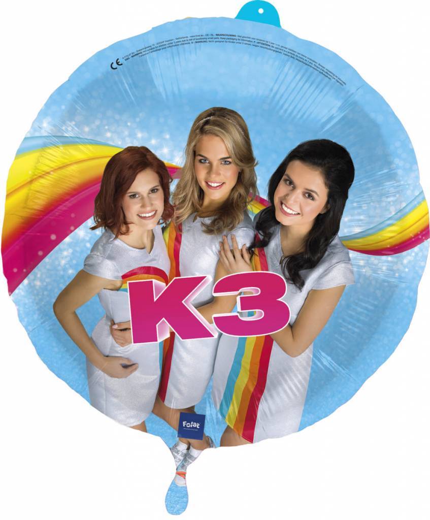 K3 Helium Ballon 43cm leeg - Partywinkel.nl