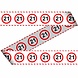 Afzetlint 21 Jaar Verkeersbord 15m Afzetlint 21 Jaar Verkeersbord 15m