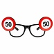 Bril 50 Jaar Verkeersbord Bril 50 Jaar Verkeersbord