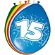 Ballonnen 15 Jaar 30cm 8st Ballonnen 15 Jaar 30cm 8st