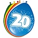 Ballonnen 20 Jaar 30cm 8st Ballonnen 20 Jaar 30cm 8st