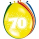 Ballonnen 70 Jaar 30cm 8st Ballonnen 70 Jaar 30cm 8st