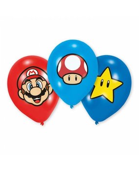 Andere plaatsen Legende Geef rechten Super Mario Ballonnen Versiering 28cm 6st - Partywinkel