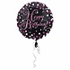 Helium Ballon Happy Birthday Zwart & Rond 43cm leeg Helium Ballon Happy Birthday Zwart & Rond 43cm leeg
