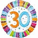 Helium Ballon 30 Jaar 43cm leeg Helium Ballon 30 Jaar 43cm leeg